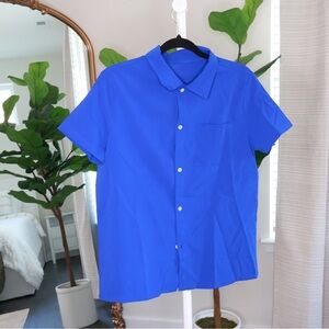 Men's Blue Short Sleeve Set
